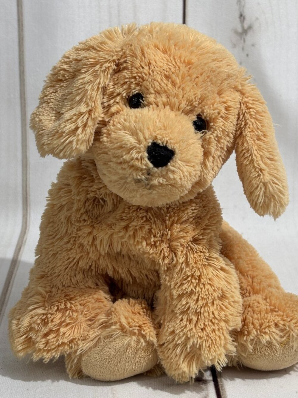 Ty Silk Classic Plush 11" Golden Labrador Retriever Puppy Dog Floppy 2009